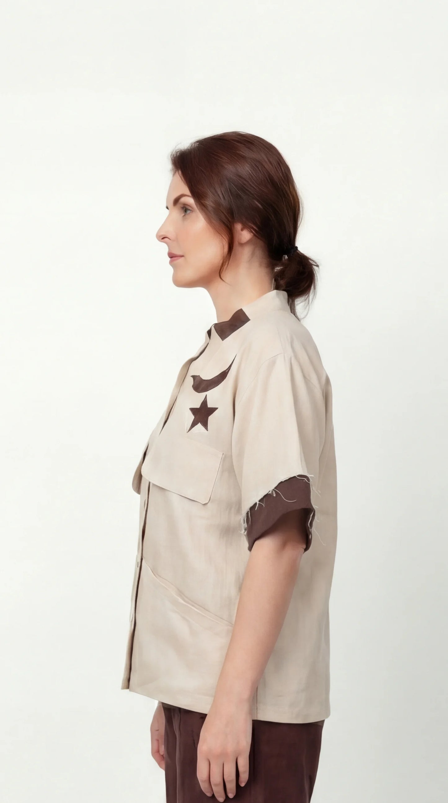 Barakah Beige Linen Shirt