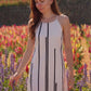 Pulse Dress White Sleeveless Linen Dress