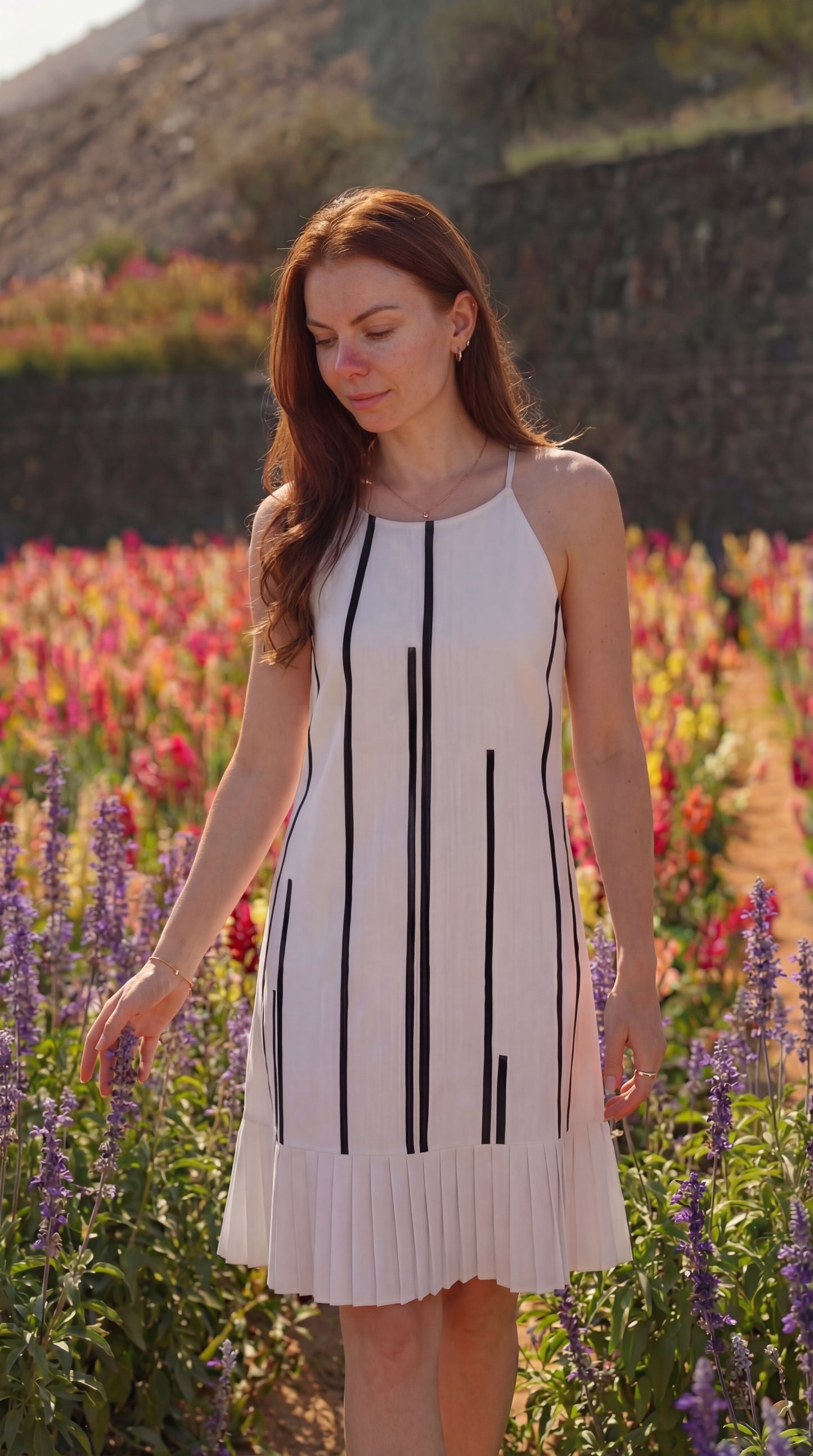 Pulse Dress White Sleeveless Linen Dress