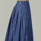 RACHEL BLUE DETACHABLE CULOTTE - mudafashions