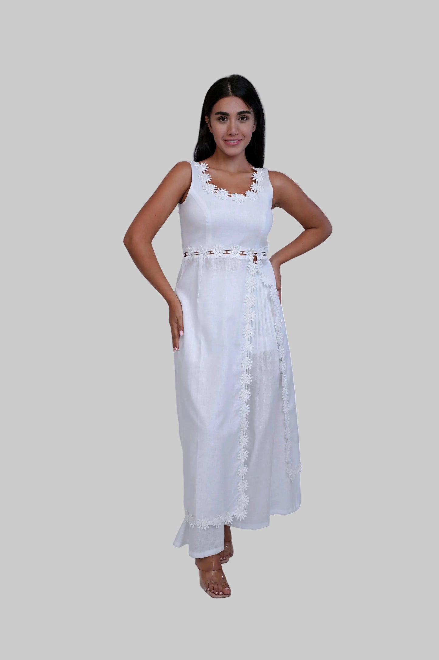 Margot White Linen Co-ord Set