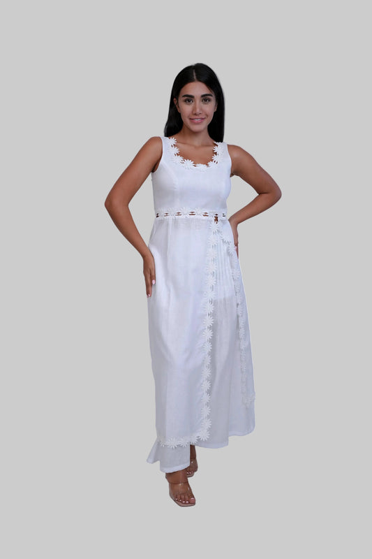 Margot White Linen Co-ord Set