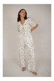 Aster Floral white Trouser/Pant