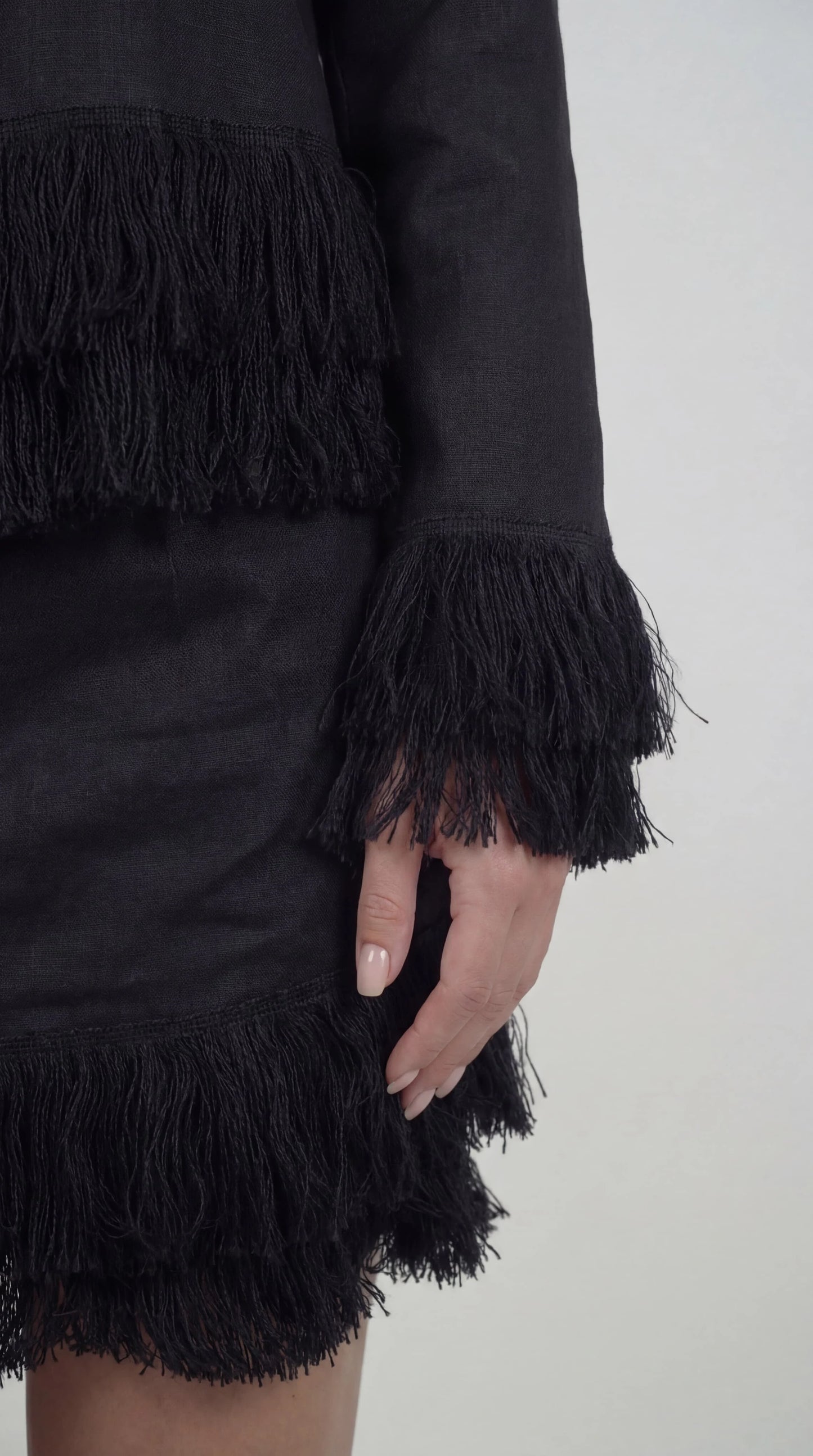 Whip Black Linen Co-Ord Set